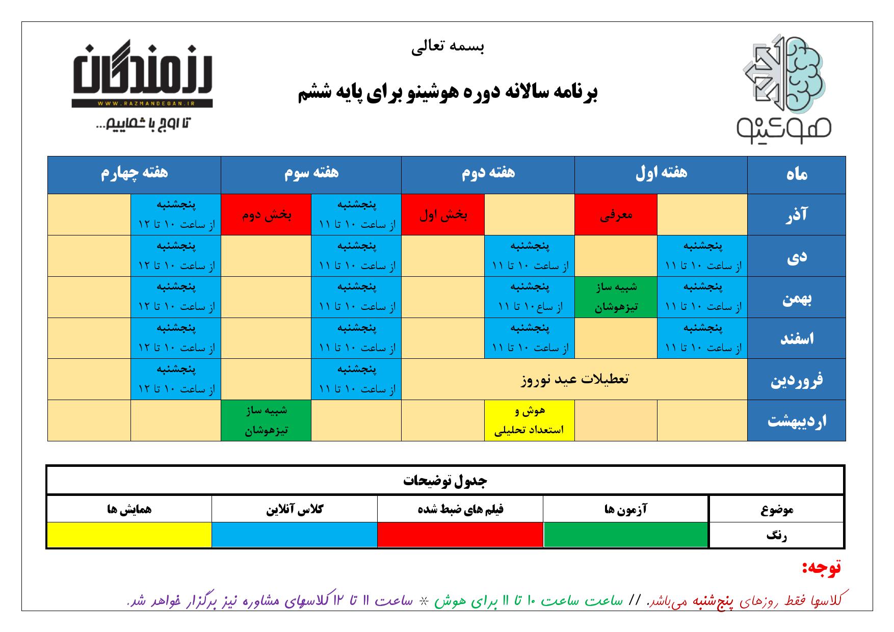 برنامه سالانه دوره هوشینو ششم برای سایت_000001